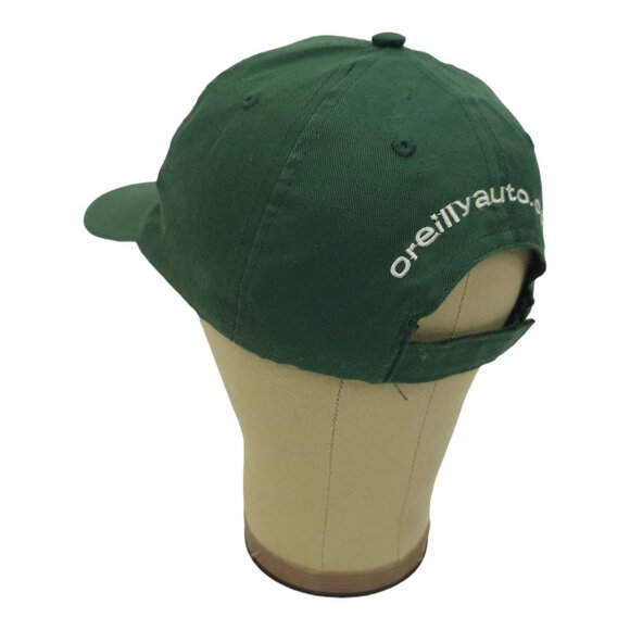 O'Reilly Auto Parts Embroidered Logo Strapback Cap Trucker Baseball Hat Green - Picture 12 of 13